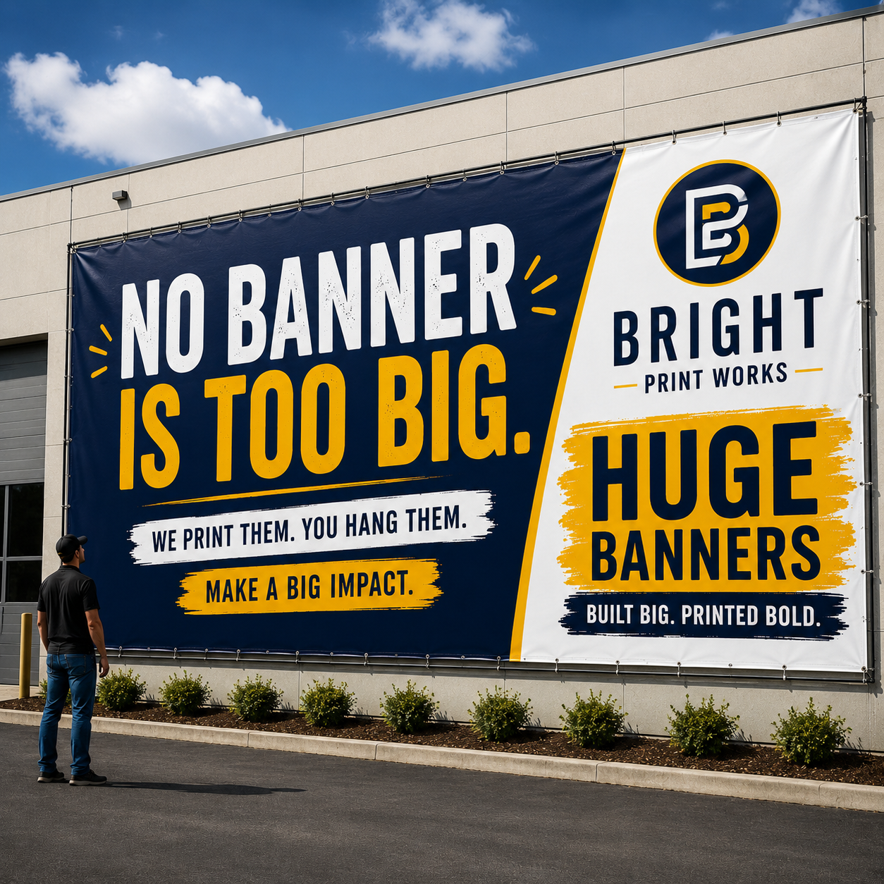 Huge Banners by Bright Print Works, no banner is too big